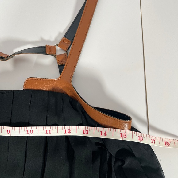 Dejavu Pleated Leather Harness Dress - Picture 7 of 11